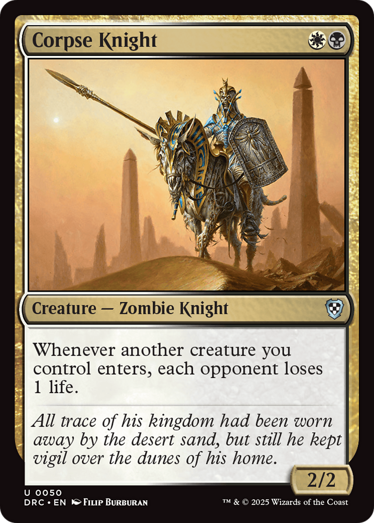 Corpse Knight [Aetherdrift Commander] | Card Merchant Takapuna