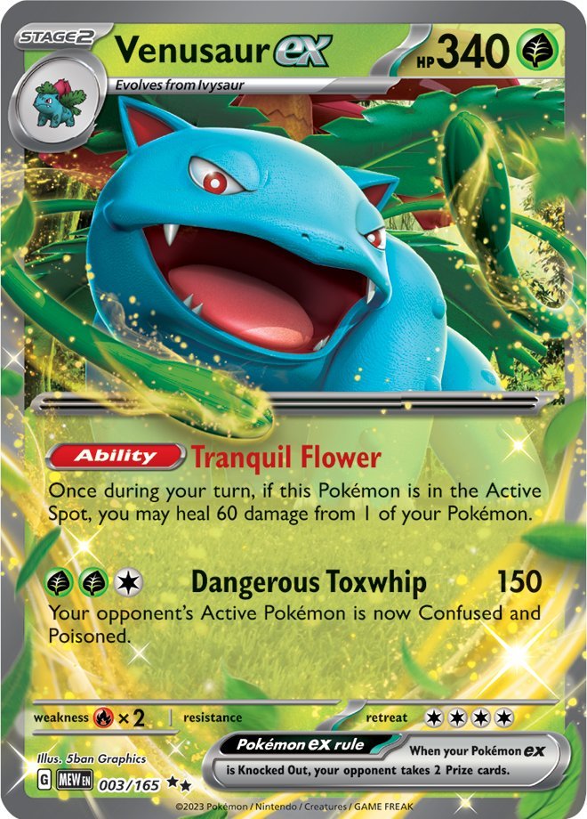 Venusaur ex (003/165) [Scarlet & Violet 151] | Card Merchant Takapuna