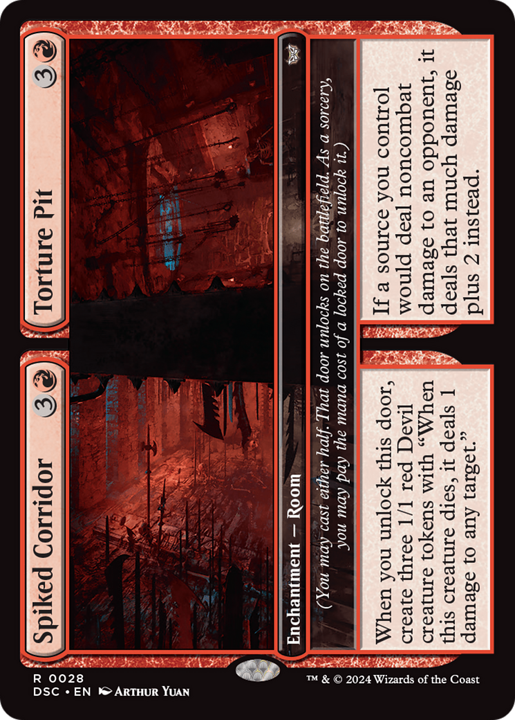 Spiked Corridor // Torture Pit [Duskmourn: House of Horror Commander] | Card Merchant Takapuna