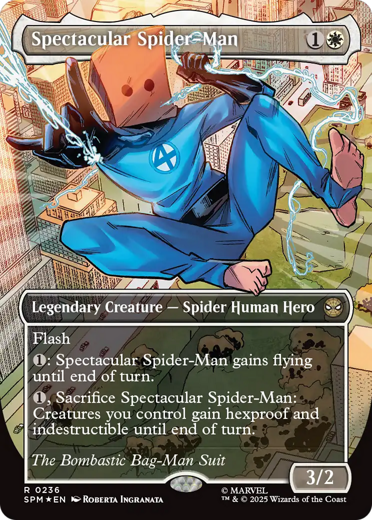 Spectacular Spider-Man (0236) (Borderless) (Textured Foil) [Marvel's Spider-Man] | Card Merchant Takapuna