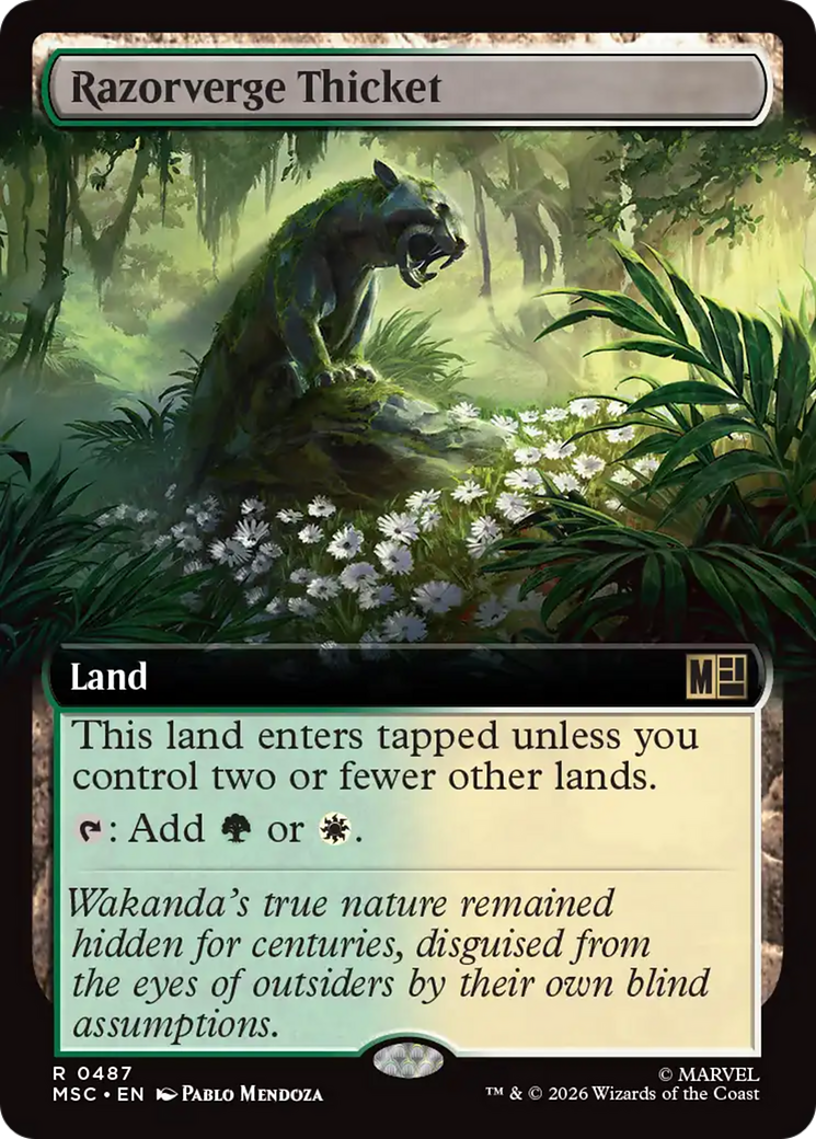 Razorverge Thicket (Extended Art) [Marvel Super Heroes Commander] | Card Merchant Takapuna