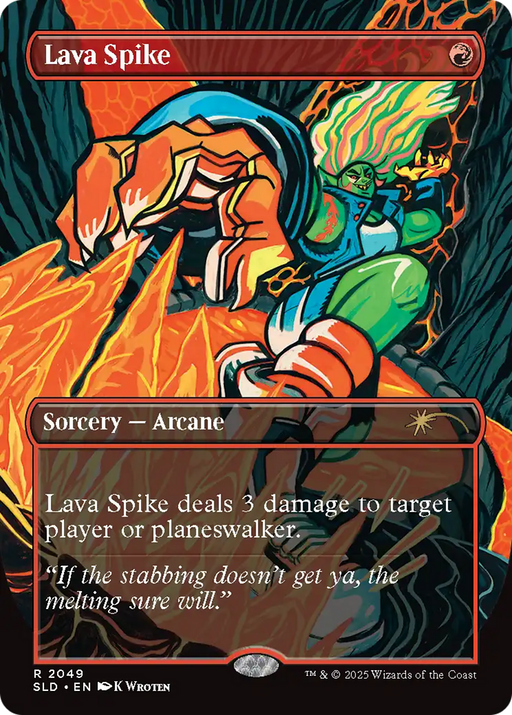 Lava Spike (2049) [Secret Lair Drop Series] | Card Merchant Takapuna