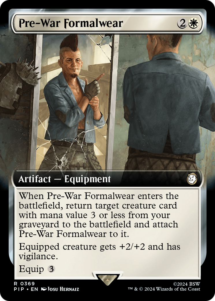 Pre-War Formalwear (Extended Art) [Fallout] | Card Merchant Takapuna