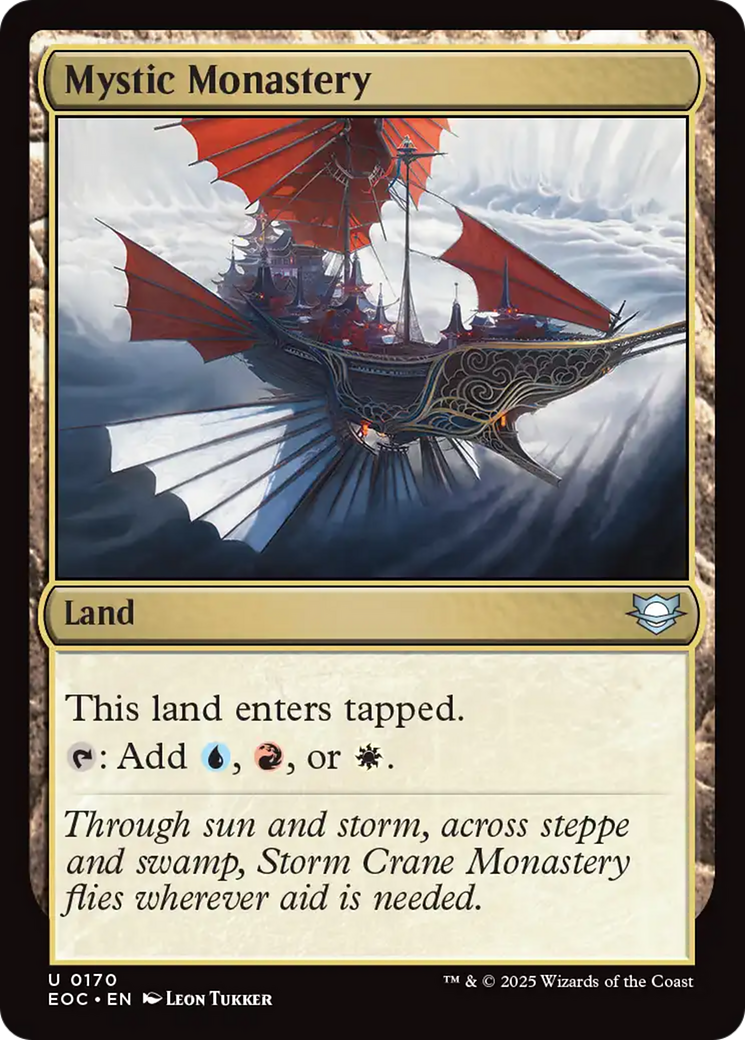 Mystic Monastery [Edge of Eternities Commander] | Card Merchant Takapuna