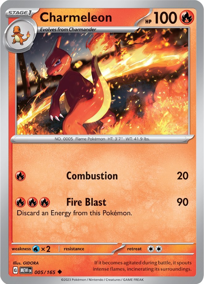Charmeleon (005/165) [Scarlet & Violet 151] | Card Merchant Takapuna