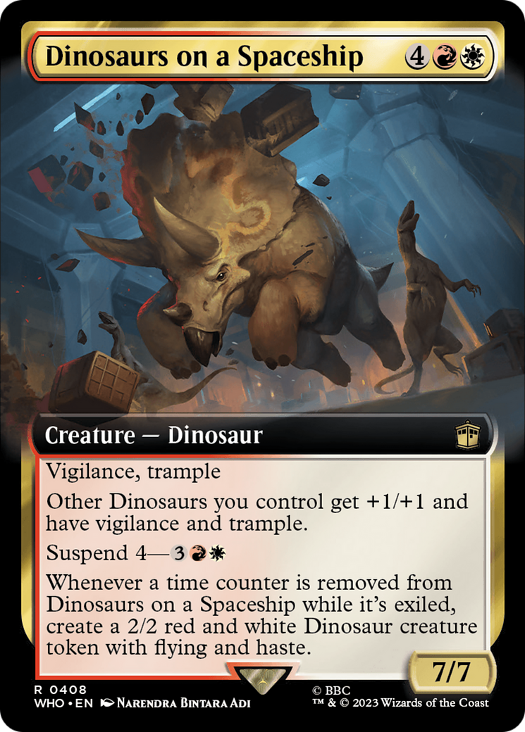 Dinosaurs on a Spaceship (Extended Art) [Doctor Who] | Card Merchant Takapuna