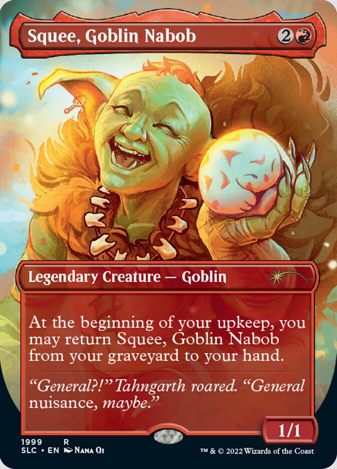 Squee, Goblin Nabob (Borderless) [Secret Lair Countdown Kit] | Card Merchant Takapuna
