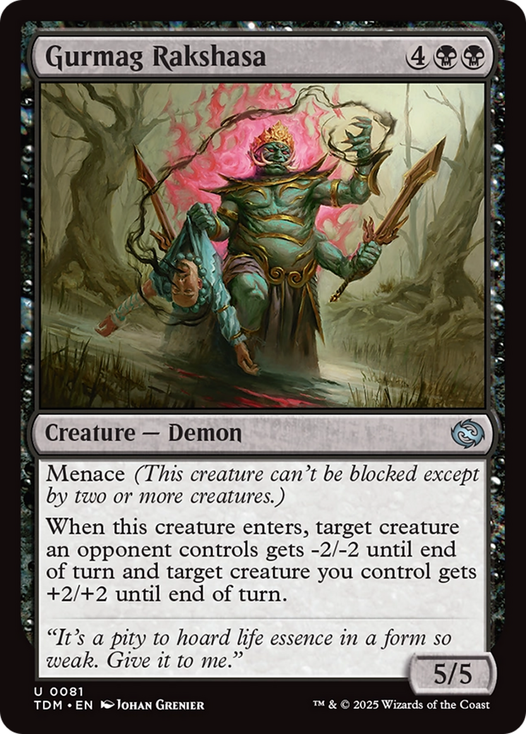 Gurmag Rakshasa [Tarkir: Dragonstorm] | Card Merchant Takapuna
