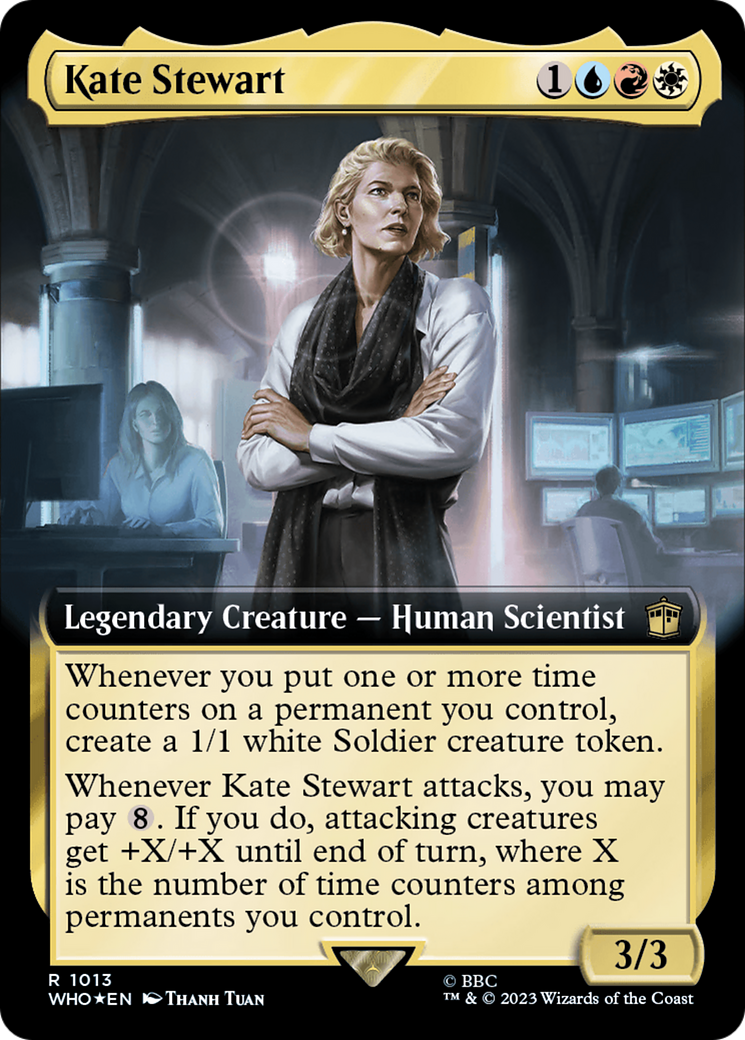 Kate Stewart (Extended Art) (Surge Foil) [Doctor Who] | Card Merchant Takapuna