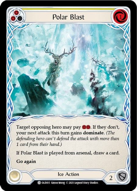 Polar Blast (Yellow) [OLD015] (Tales of Aria Oldhim Blitz Deck)  1st Edition Normal | Card Merchant Takapuna