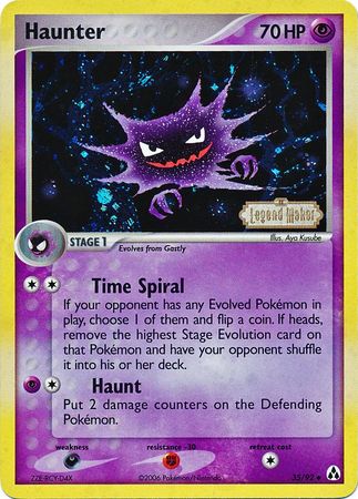 Haunter (35/92) (Stamped) [EX: Legend Maker] | Card Merchant Takapuna