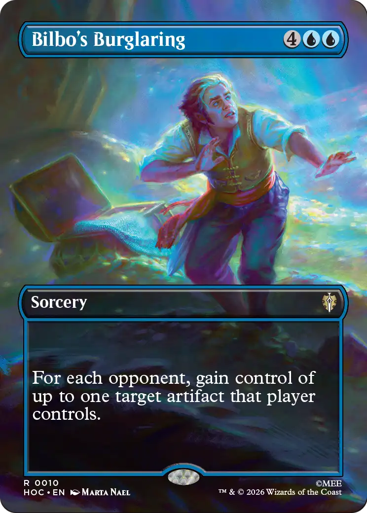 Bilbo's Burglaring (Borderless) [The Hobbit: Eternal-Legal] | Card Merchant Takapuna