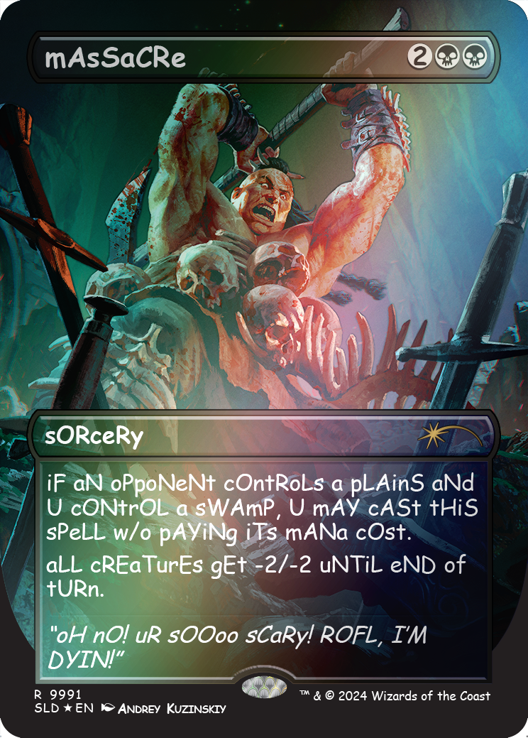 mAsSaCRe (Rainbow Foil) [Secret Lair Drop Series] | Card Merchant Takapuna