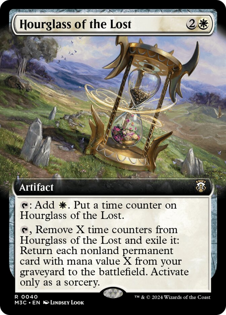 Hourglass of the Lost (Extended Art) (Ripple Foil) [Modern Horizons 3 Commander] | Card Merchant Takapuna