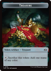 Elephant // Treasure Double-Sided Token [Tarkir: Dragonstorm Tokens] | Card Merchant Takapuna