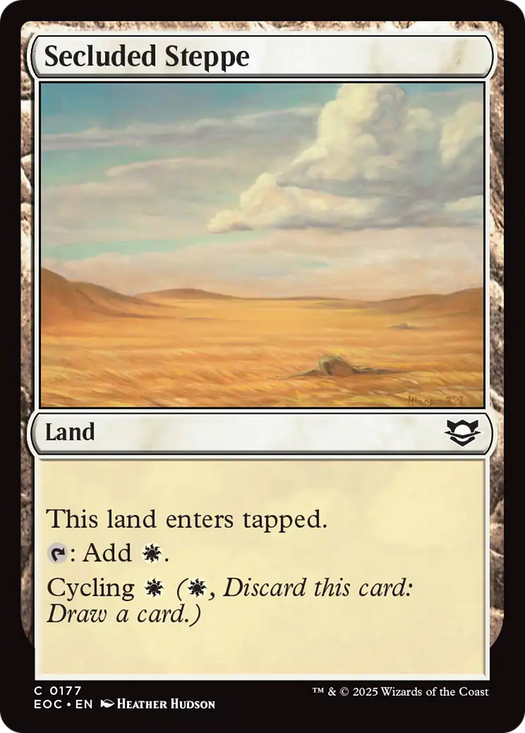 Secluded Steppe [Edge of Eternities Commander] | Card Merchant Takapuna