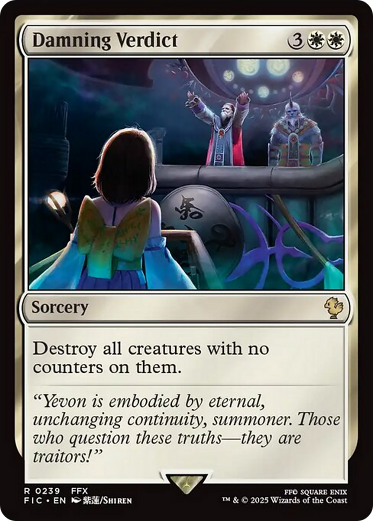 Damning Verdict [FINAL FANTASY Commander] | Card Merchant Takapuna
