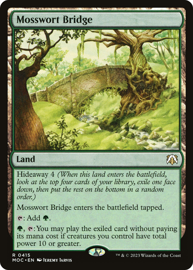 Mosswort Bridge [March of the Machine Commander] | Card Merchant Takapuna