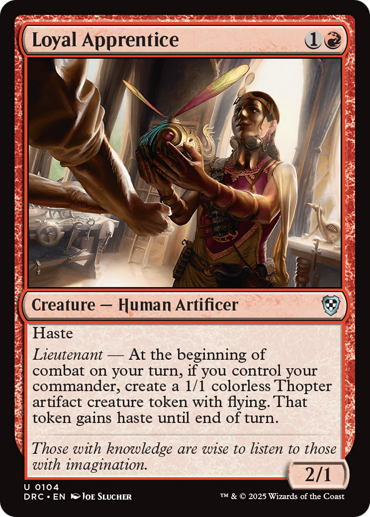 Loyal Apprentice [Aetherdrift Commander] | Card Merchant Takapuna
