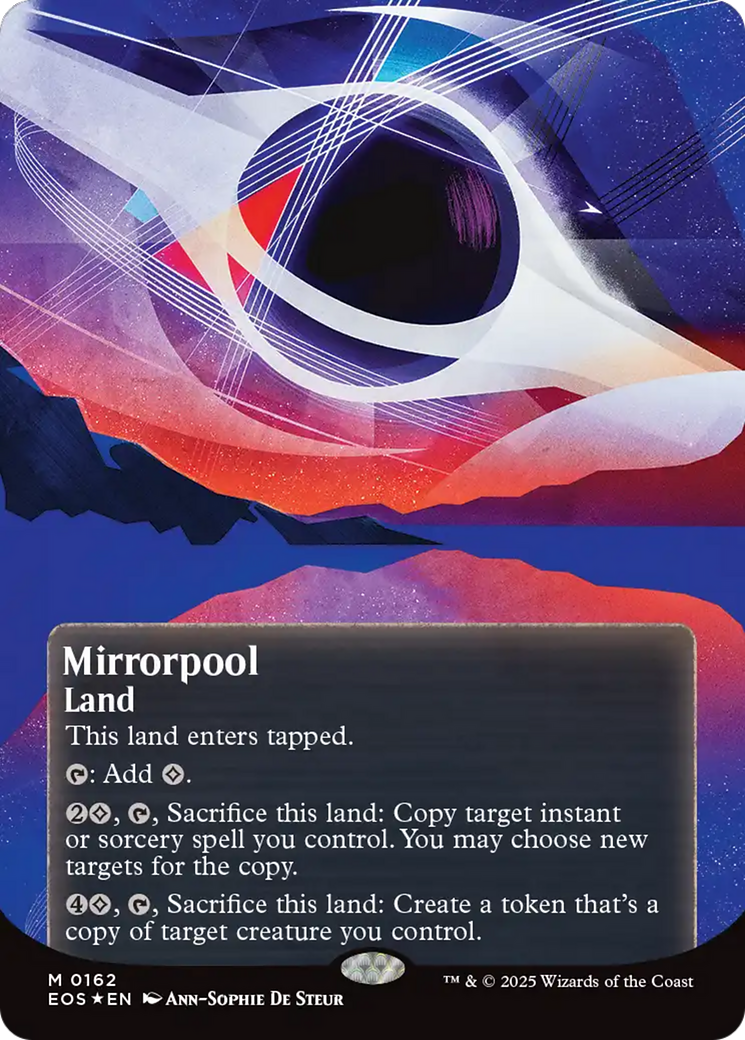 Mirrorpool (0162) (Borderless) (Galaxy Foil) [Edge of Eternities: Stellar Sights] | Card Merchant Takapuna