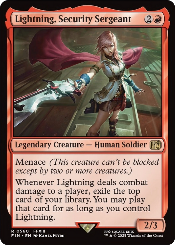 Lightning, Security Sergeant [FINAL FANTASY] | Card Merchant Takapuna