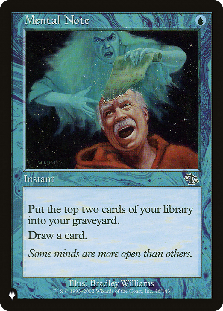 Mental Note [The List] | Card Merchant Takapuna