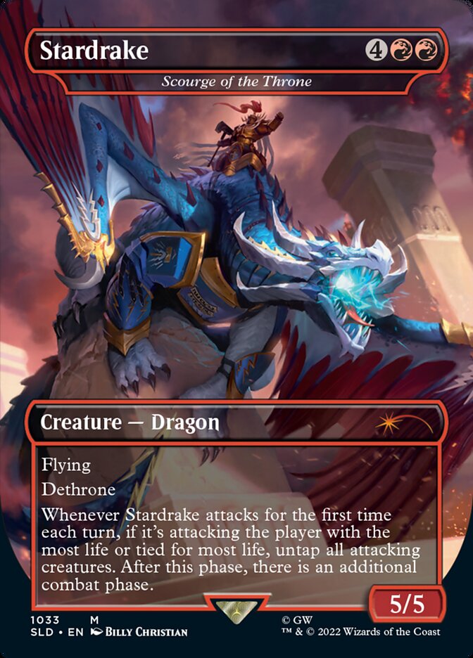 Stardrake - Scourge of the Throne (Borderless) [Secret Lair Drop Series] | Card Merchant Takapuna