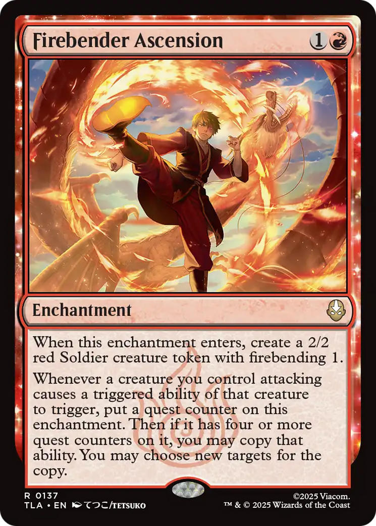 Firebender Ascension [Avatar: The Last Airbender] | Card Merchant Takapuna