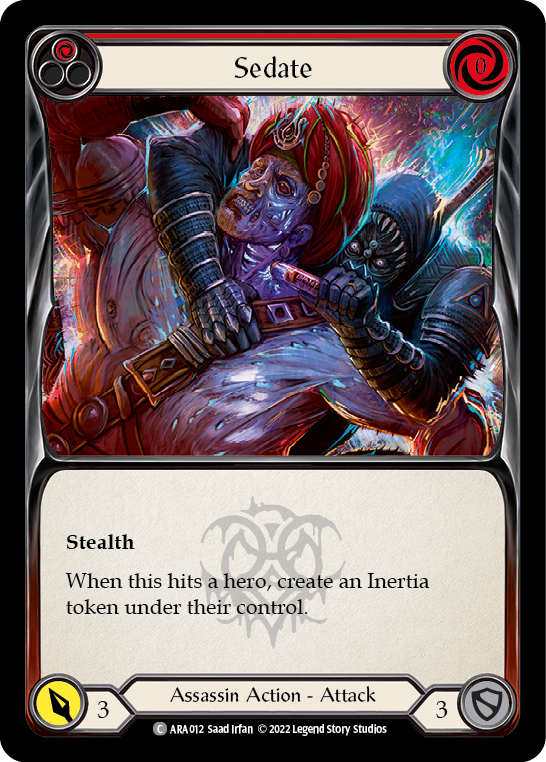 Sedate (Red) [ARA012] (Outsiders Arakni Blitz Deck) | Card Merchant Takapuna
