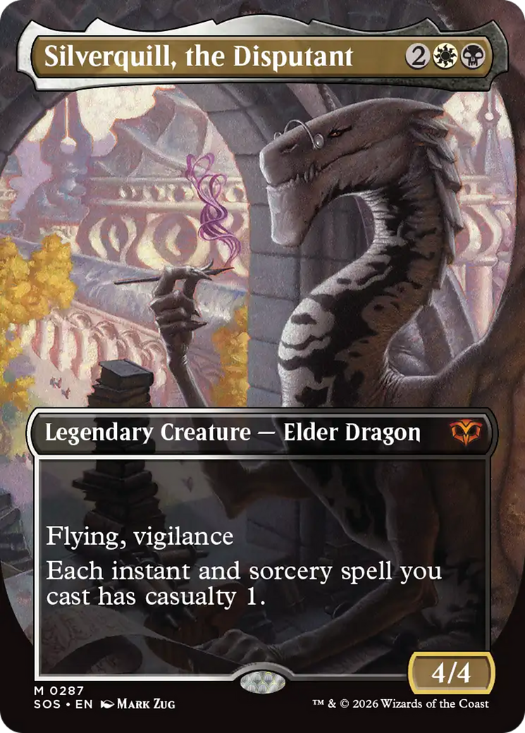 Silverquill, the Disputant (Borderless) [Secrets of Strixhaven] | Card Merchant Takapuna
