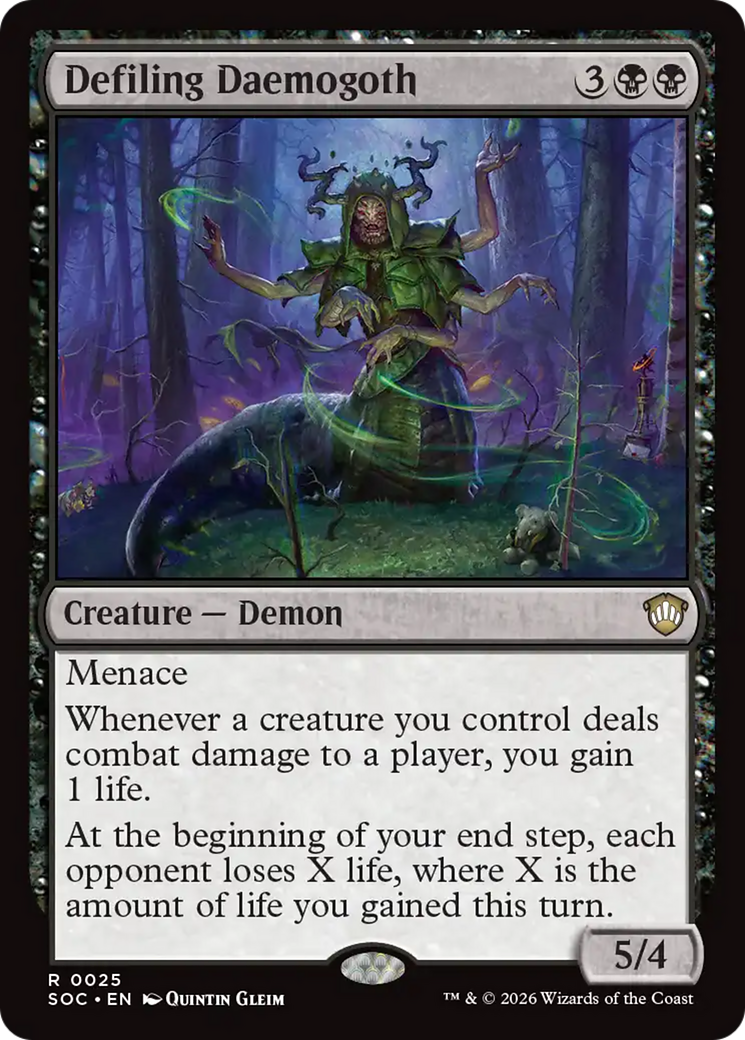Defiling Daemogoth [Secrets of Strixhaven Commander] | Card Merchant Takapuna