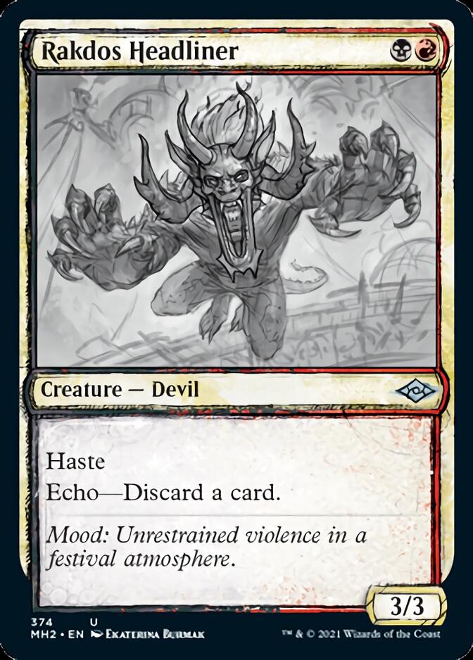 Rakdos Headliner (Sketch) [Modern Horizons 2] | Card Merchant Takapuna