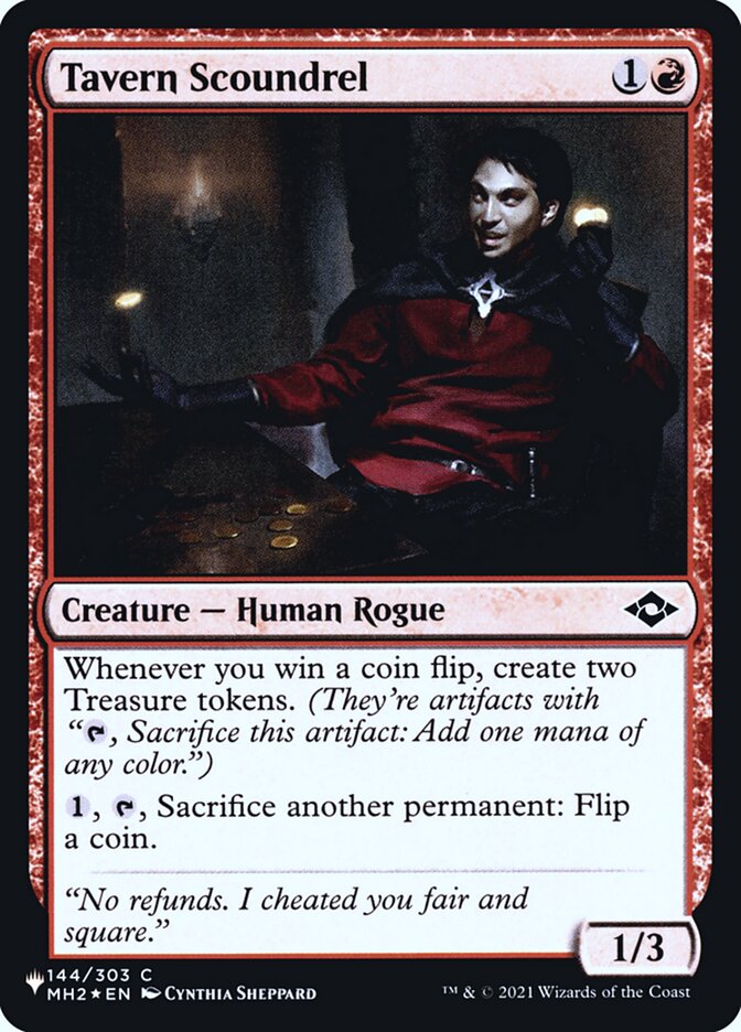Tavern Scoundrel [Secret Lair: Heads I Win, Tails You Lose] | Card Merchant Takapuna