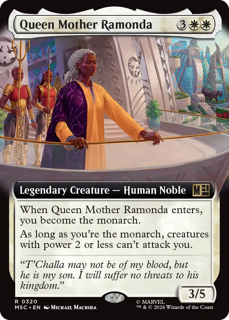 Queen Mother Ramonda (Extended Art) [Marvel Super Heroes Commander] | Card Merchant Takapuna