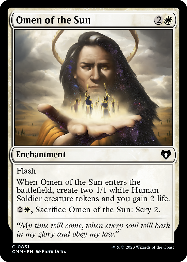 Omen of the Sun [Commander Masters] | Card Merchant Takapuna