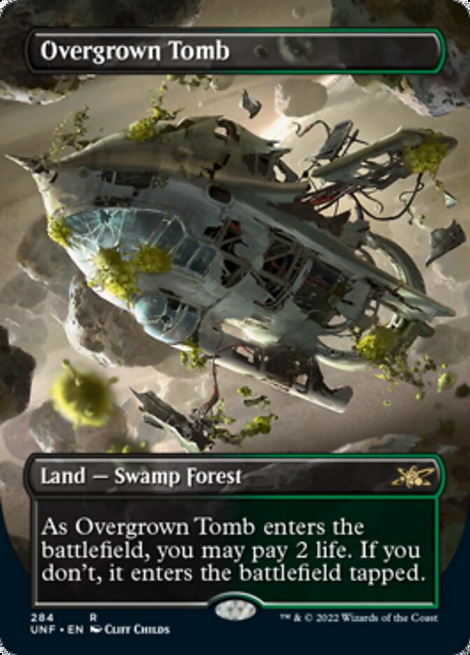 Overgrown Tomb (Borderless) [Unfinity] | Card Merchant Takapuna