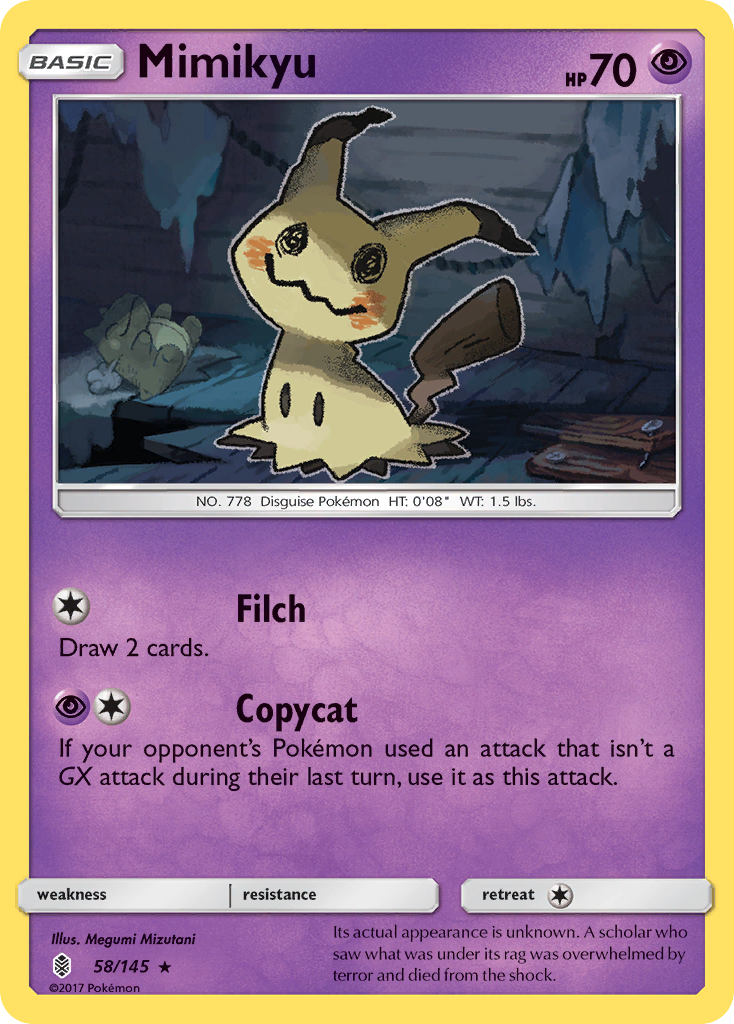Mimikyu (58/145) [Sun & Moon: Guardians Rising] | Card Merchant Takapuna