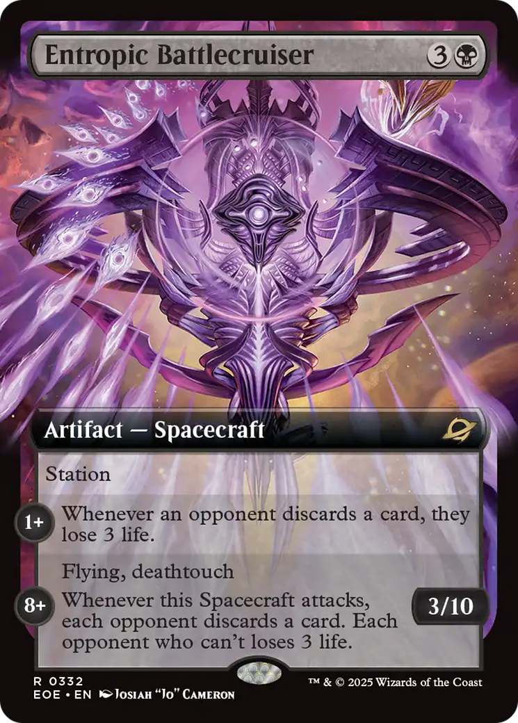 Entropic Battlecruiser (Extended Art) [Edge of Eternities] | Card Merchant Takapuna