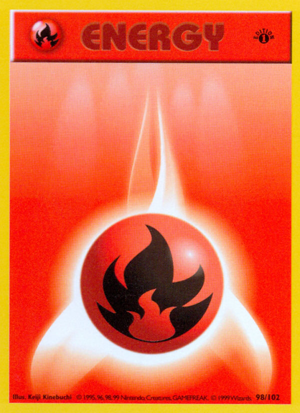 Fire Energy (98/102) (Shadowless) [Base Set 1st Edition] | Card Merchant Takapuna