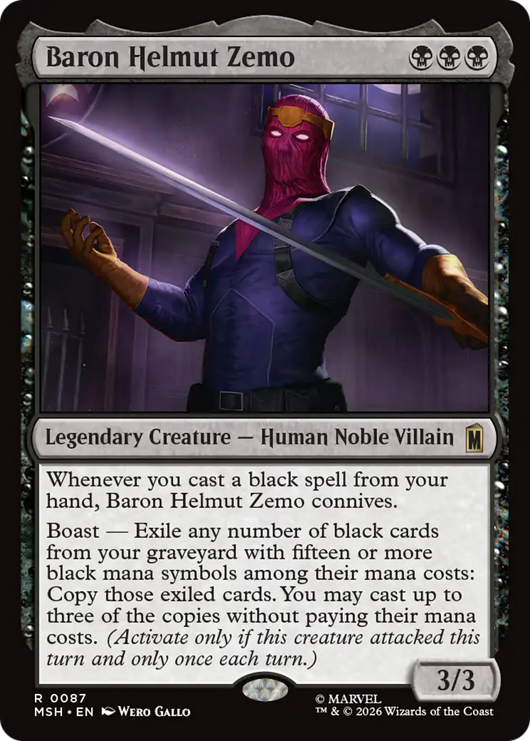 Baron Helmut Zemo [Marvel Super Heroes] | Card Merchant Takapuna