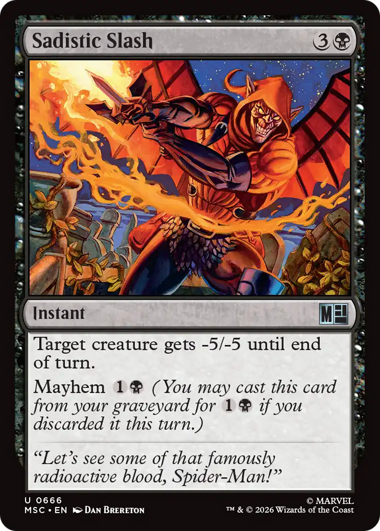 Sadistic Slash [Marvel Super Heroes Commander] | Card Merchant Takapuna