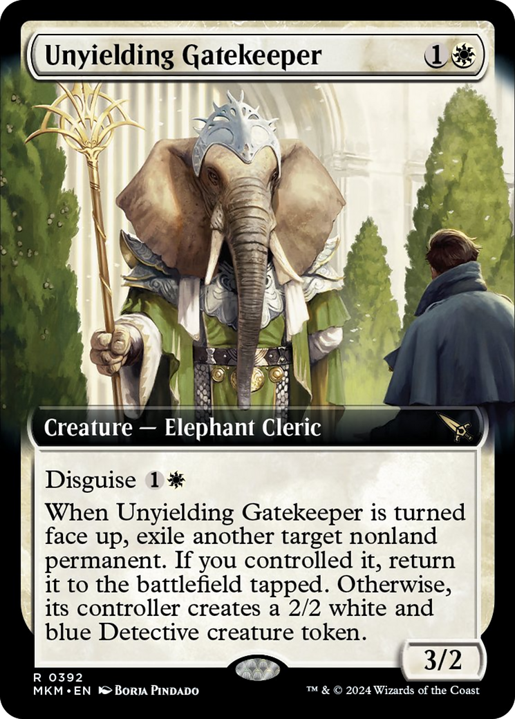 Unyielding Gatekeeper (Extended Art) [Murders at Karlov Manor] | Card Merchant Takapuna