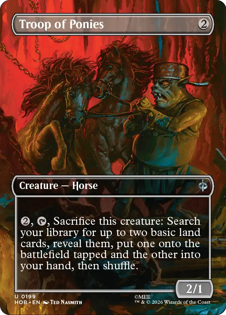 Troop of Ponies (Borderless) [The Hobbit] | Card Merchant Takapuna
