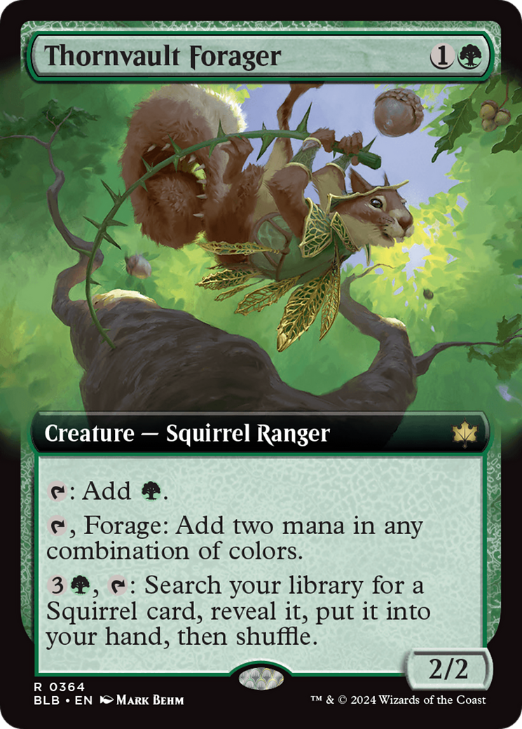 Thornvault Forager (Extended Art) [Bloomburrow] | Card Merchant Takapuna