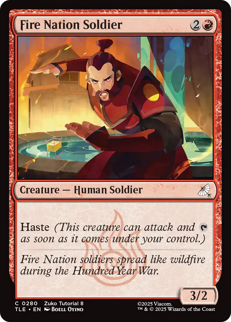 Fire Nation Soldier (0280) [Avatar: The Last Airbender: Eternal-Legal] | Card Merchant Takapuna