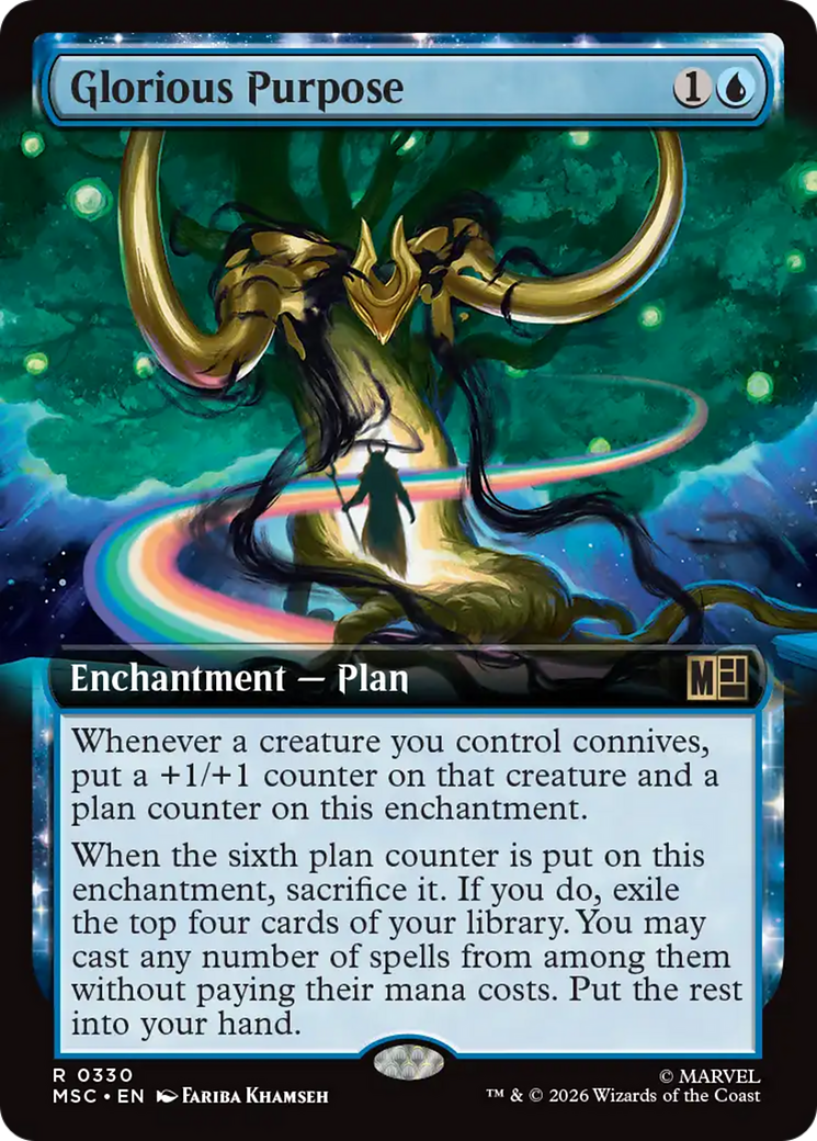 Glorious Purpose (Extended Art) [Marvel Super Heroes Commander] | Card Merchant Takapuna
