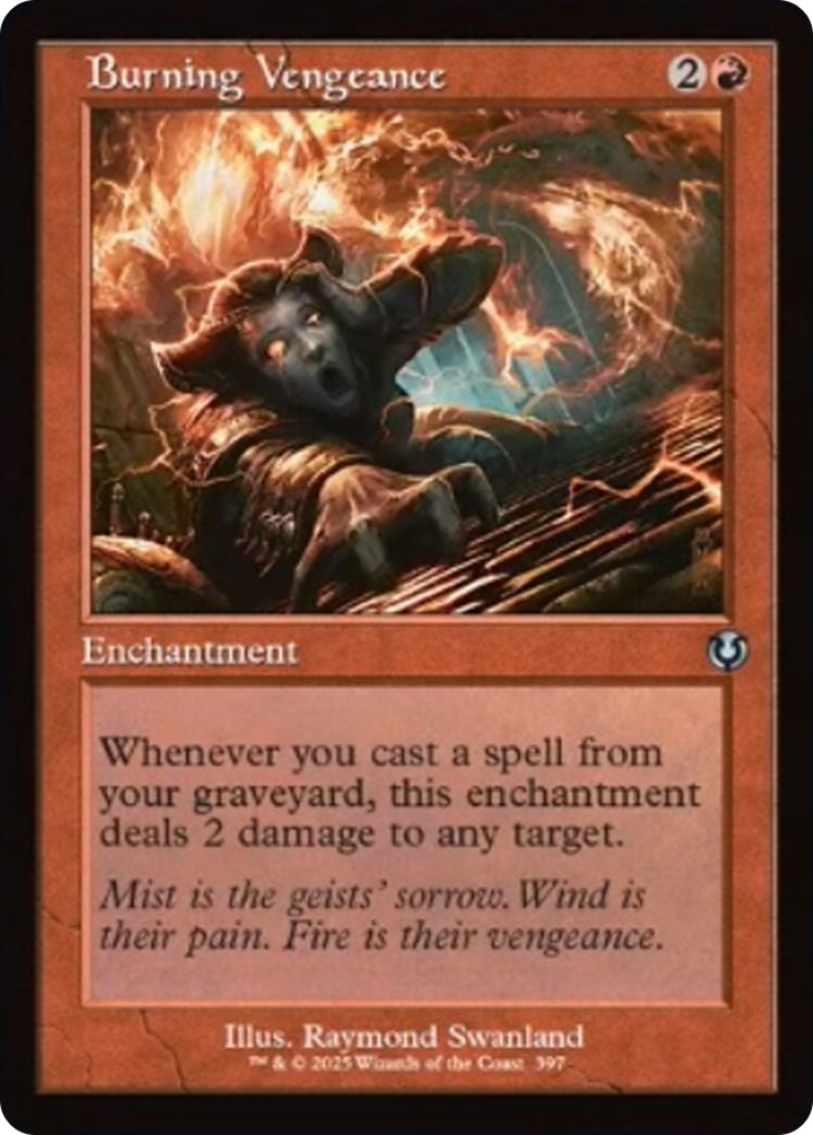 Burning Vengeance (Retro Frame) [Innistrad Remastered] | Card Merchant Takapuna