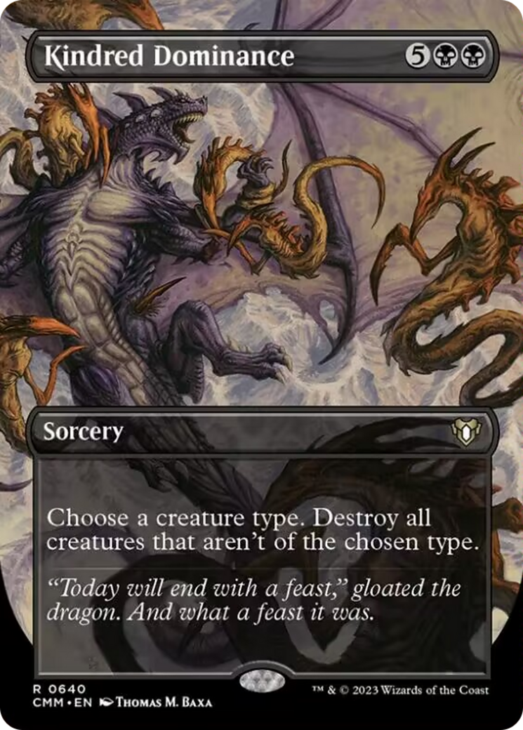 Kindred Dominance (Borderless Alternate Art) [Commander Masters] | Card Merchant Takapuna