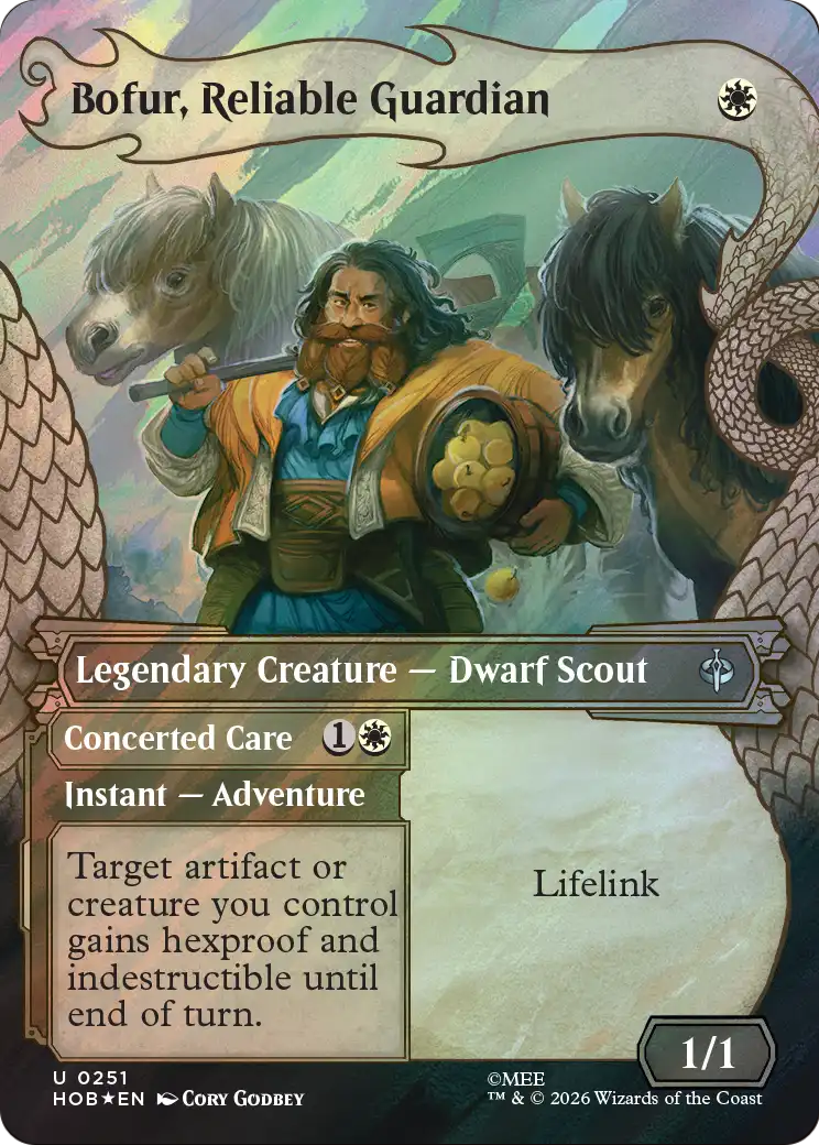 Bofur, Reliable Guardian (Showcase) (Surge Foil) [The Hobbit] | Card Merchant Takapuna