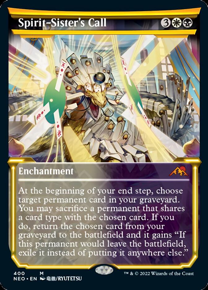 Spirit-Sister's Call (Showcase Soft Glow) [Kamigawa: Neon Dynasty] | Card Merchant Takapuna